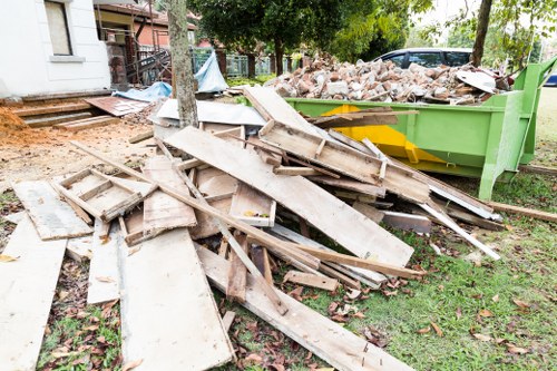 Residents placing rubbish out for collection in North London