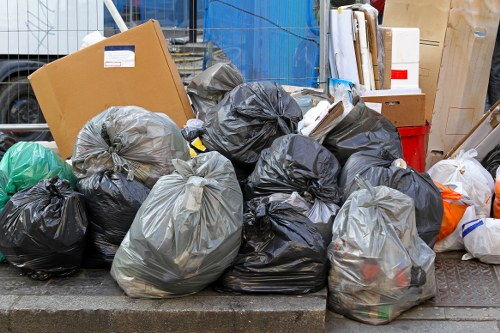 Professionals clearing a flat in Stroud Green