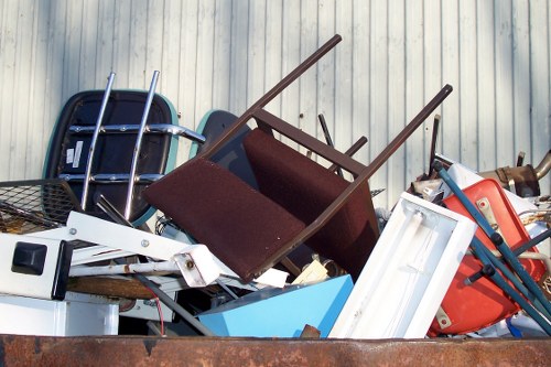 Professionals clearing a flat in Highbury