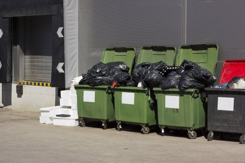 Advanced recycling machinery at a North London waste processing center